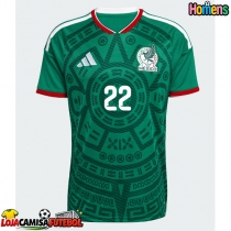 Camisa de Futebol México Hirving Lozano #22 Equipamento Principal Mundo 2026 Manga Curta